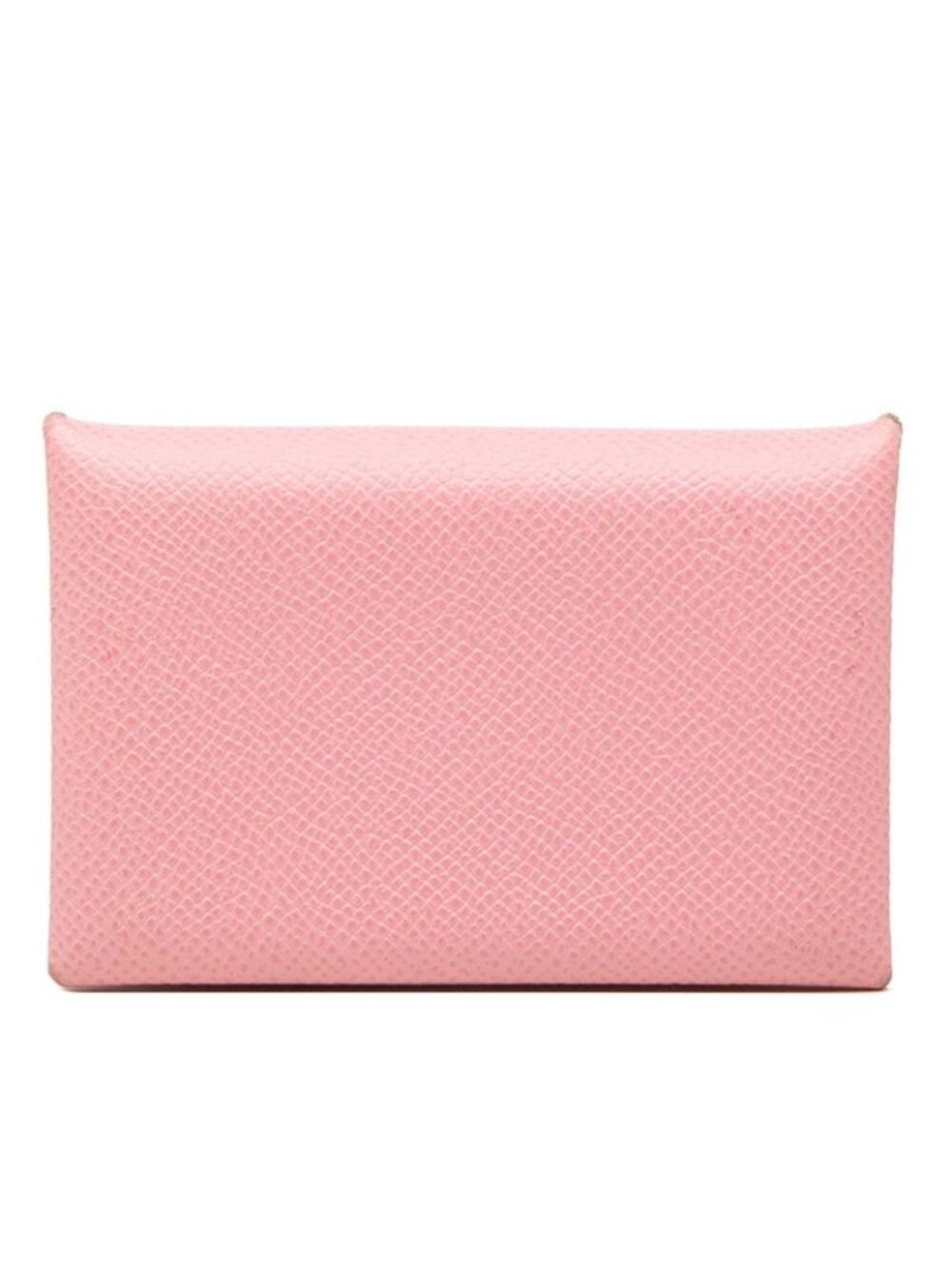 Hermes Calvi Coin Purse Pink Leather